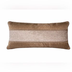 Elegant Brown and Tan Decorative Pillow